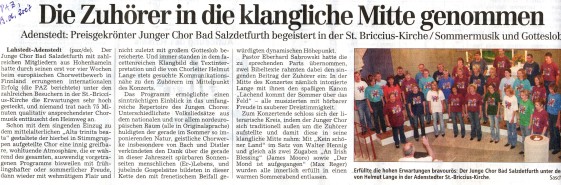 PAZ-Kritik - Sommerkonzert